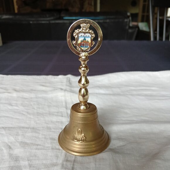 Brass Dinner Bell (From Rome) - Picture 1 of 4